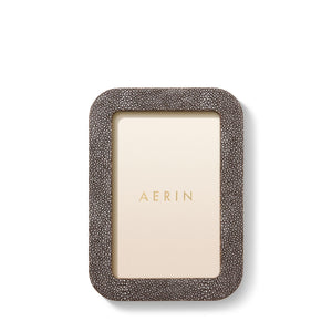 AERIN Modern Shagreen 4x6 Frame - Chocolate