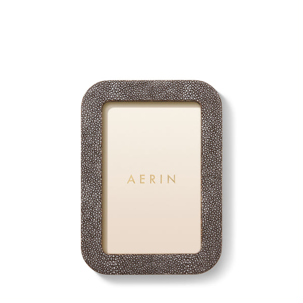Load image into Gallery viewer, AERIN Modern Shagreen 4x6 Frame - Chocolate
