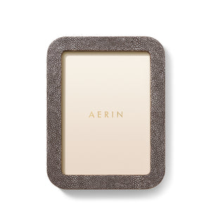 AERIN Modern Shagreen 5x7 Frame - Chocolate
