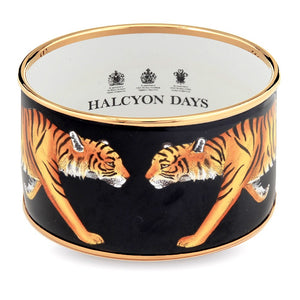 Halcyon Days "Tiger Cuff Black" Bangle