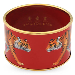 Halcyon Days 4cm MW Tiger - Red - Gold - Cuff