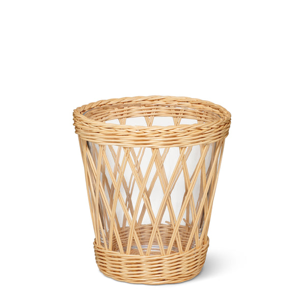 Load image into Gallery viewer, AERIN Navona Small Wicker Vase
