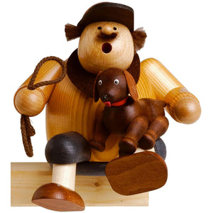 KWO Dog-Fancier, Sitting 6.3" Incense Smoker