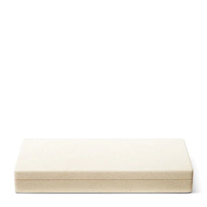 AERIN Shagreen Bamboo Bar Set, Cream
