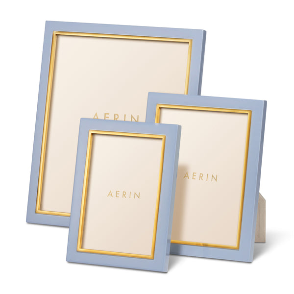 Load image into Gallery viewer, AERIN Varda Lacquer 4x6 Frame - French Blue
