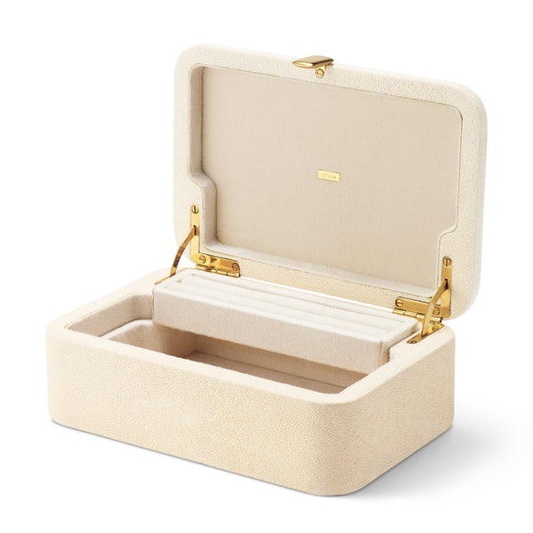 Load image into Gallery viewer, AERIN Abella Shagreen Small Jewelry Box
