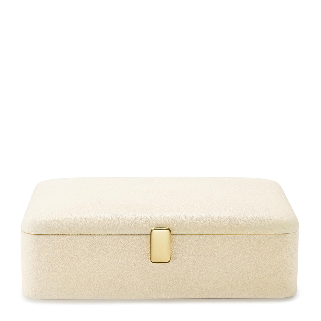 AERIN Abella Shagreen Large Jewelry Box