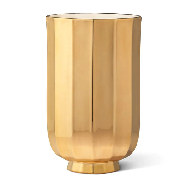 Load image into Gallery viewer, AERIN Delmara Large Vase, Gold
