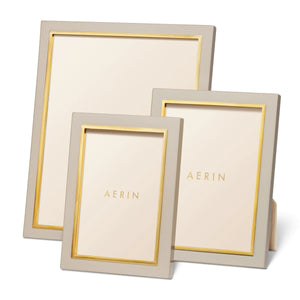 AERIN Varda Lacquer Frame, Taupe - 4 x 6"