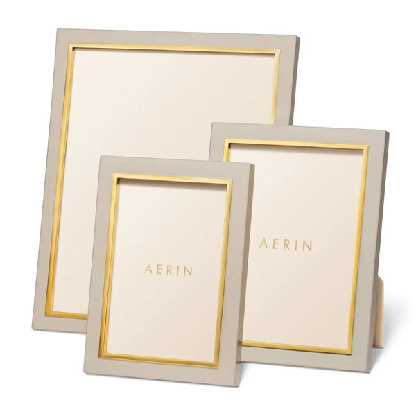 Load image into Gallery viewer, AERIN Varda Lacquer Frame, Taupe - 4 x 6&quot;
