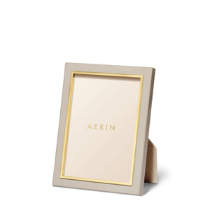 AERIN Varda Lacquer Frame, Taupe - 5 x 7"