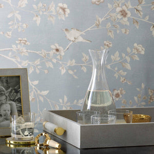 AERIN Classic Shagreen Serving Tray - Dove