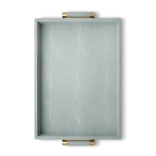 Load image into Gallery viewer, AERIN Classic Shagreen Serving Tray - Mist
