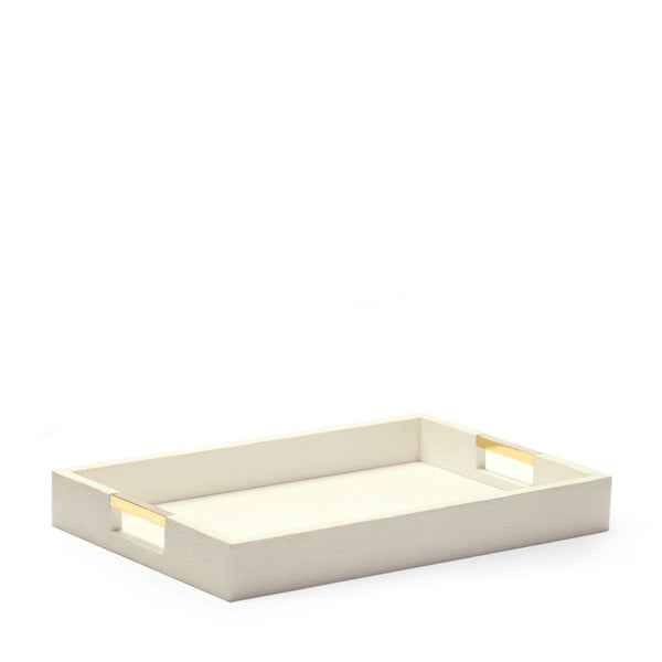 Load image into Gallery viewer, AERIN Modern Shagreen Desk Tray - Cream

