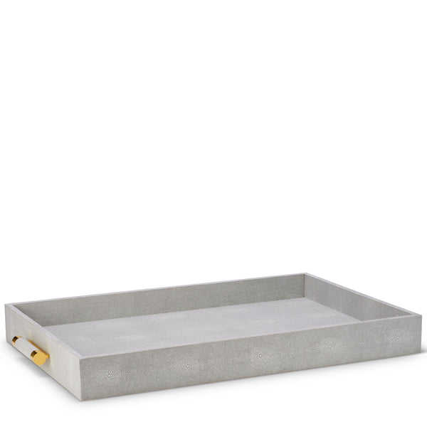 Load image into Gallery viewer, AERIN Classic Shagreen Butler Tray - Dove

