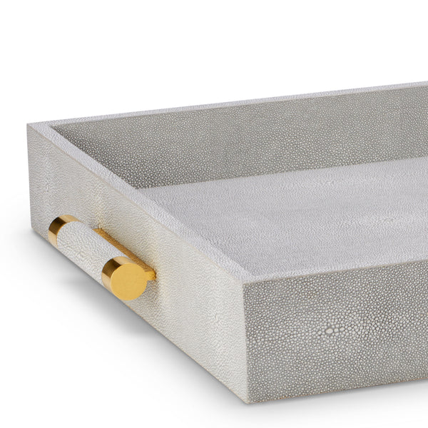 Load image into Gallery viewer, AERIN Classic Shagreen Butler Tray - Dove
