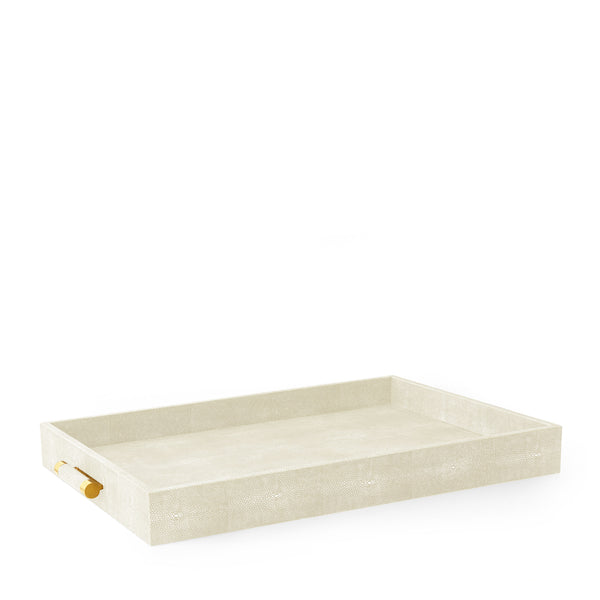 Load image into Gallery viewer, AERIN Classic Shagreen Butler Tray - Cream
