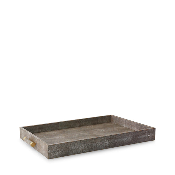 Load image into Gallery viewer, AERIN Classic Shagreen Butler Tray - Chocolate
