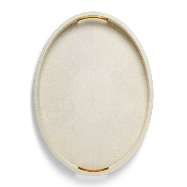 Load image into Gallery viewer, AERIN Modern Shagreen Cocktail Tray - Cream
