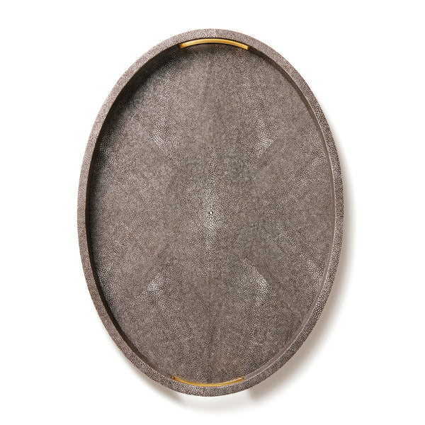 Load image into Gallery viewer, AERIN Modern Shagreen Cocktail Tray - Chocolate
