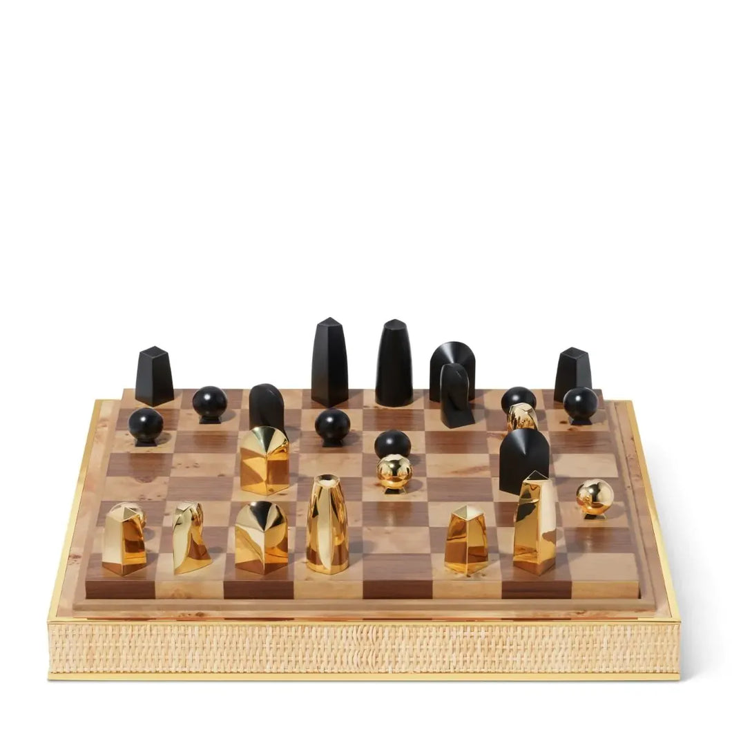 AERIN Colette Cane Chess Set