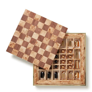 AERIN Colette Cane Chess Set