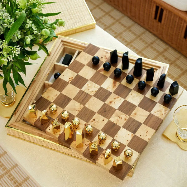 Load image into Gallery viewer, AERIN Colette Cane Chess Set
