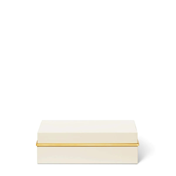 Load image into Gallery viewer, AERIN Piero Small Lacquer Box, Cream
