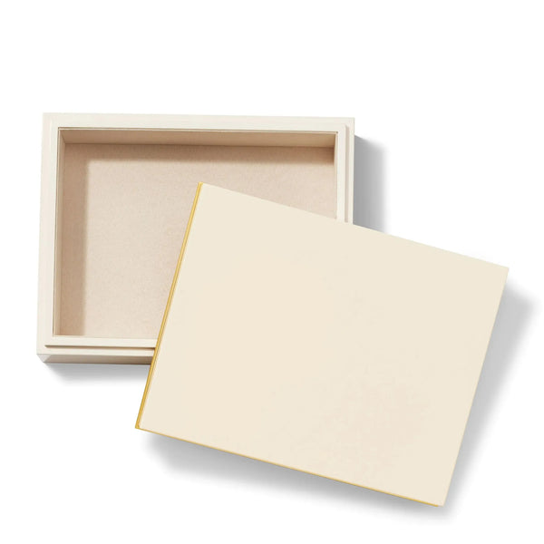 Load image into Gallery viewer, AERIN Piero Large Lacquer Box, Cream
