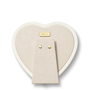 AERIN Piero Heart Frame, Shadow White