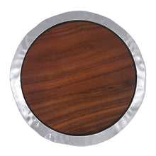 Load image into Gallery viewer, Mariposa Shimmer Round Cheese Board, Dark Wood