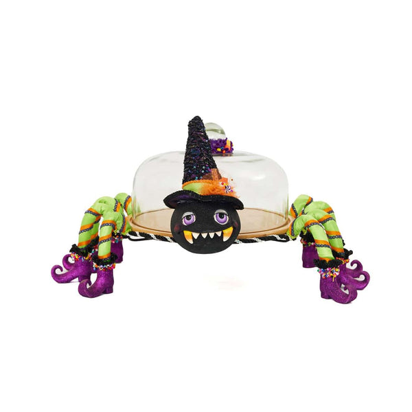 Load image into Gallery viewer, Katherine's Collection Spinderella Spider Server with Cloche
