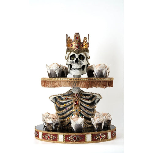 Katherine's Collection Shakesfeare Skeleton Tiered Tray