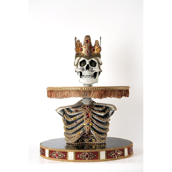 Load image into Gallery viewer, Katherine&#39;s Collection Shakesfeare Skeleton Tiered Tray
