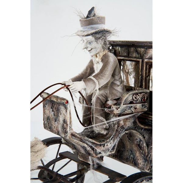 Load image into Gallery viewer, Katherine&#39;s Collection Ghostly Horse Drawn Carriage
