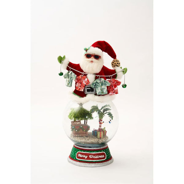 Load image into Gallery viewer, Katherine's Collection Kitschy Santa on Snowglobe
