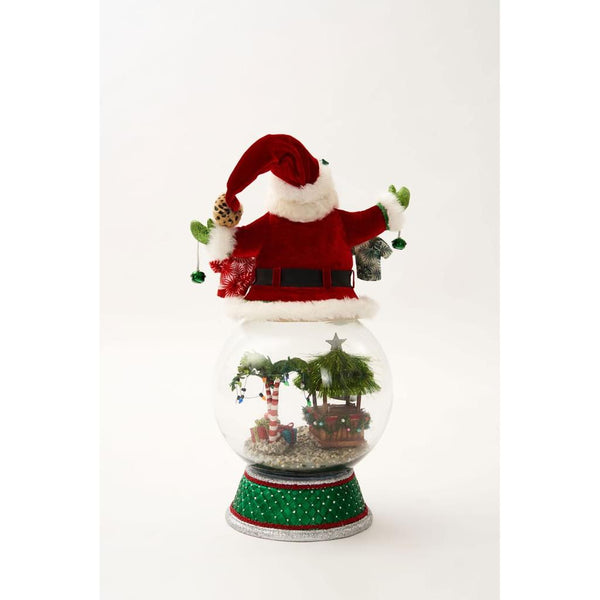 Load image into Gallery viewer, Katherine's Collection Kitschy Santa on Snowglobe
