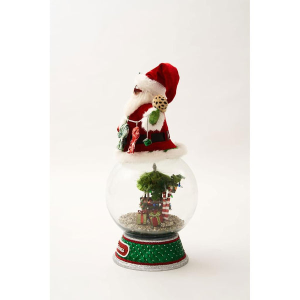 Load image into Gallery viewer, Katherine's Collection Kitschy Santa on Snowglobe
