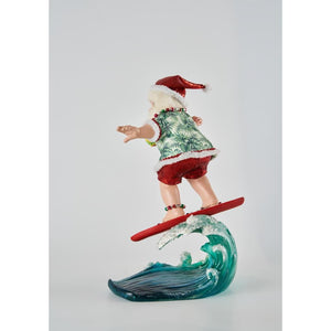 Katherine's Collection Surfing Santa