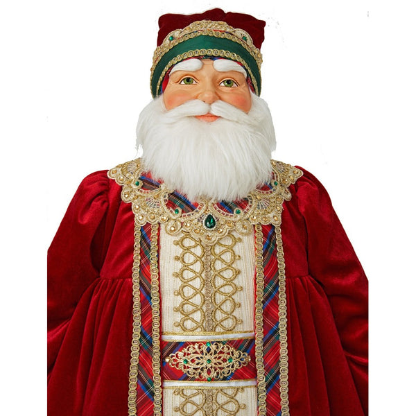 Load image into Gallery viewer, Katherine&#39;s Collection Chinoiserie Santa Gold Doll
