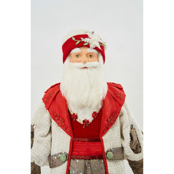 Load image into Gallery viewer, Katherine&#39;s Collection Mistletoe Magic Santa Doll
