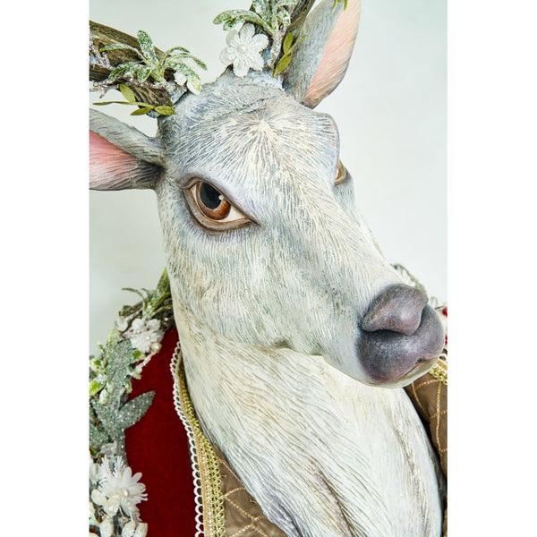 Load image into Gallery viewer, Katherine&#39;s Collection Mistletoe Magic Deer Wall Plaque

