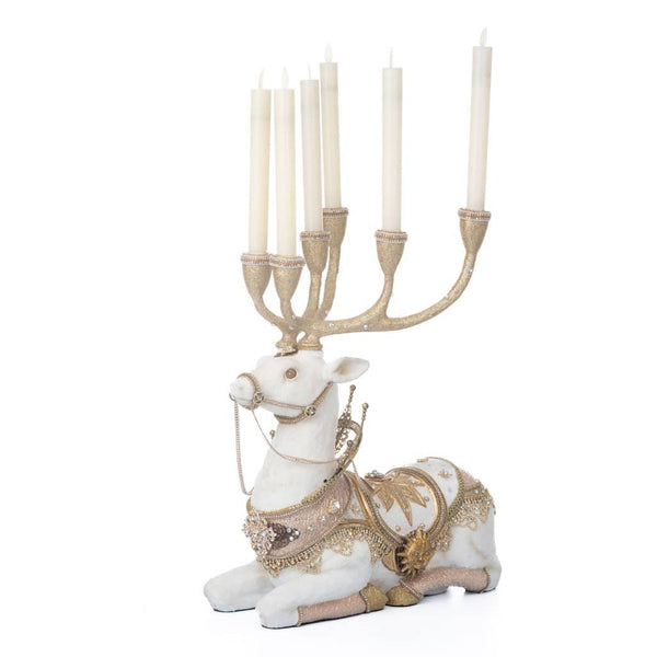 Load image into Gallery viewer, Katherine&#39;s Collection Celestial Deer Candle Holder
