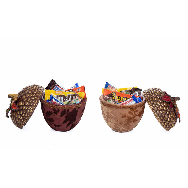 Load image into Gallery viewer, Katherine&#39;s Collection Acorn Containers, Set of 2
