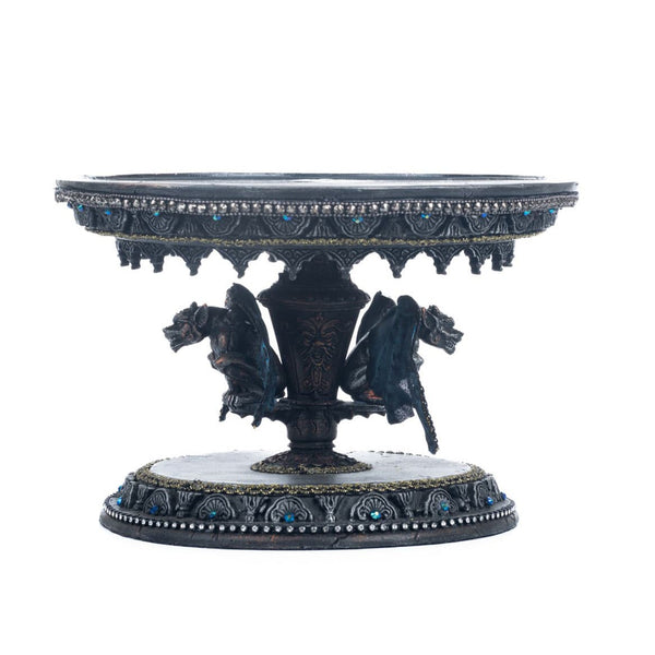 Load image into Gallery viewer, Katherine's Collection Seers and Takers Skull Cake Plate

