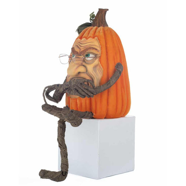 Load image into Gallery viewer, Katherine&#39;s Collection Grumpy Lanky Leg Pumpkin
