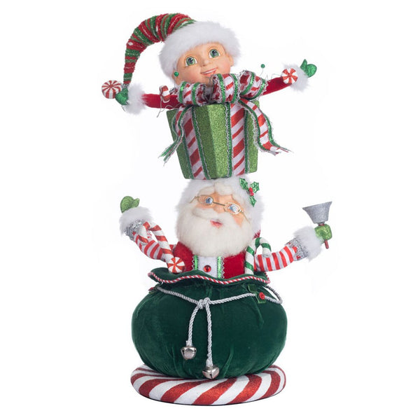 Load image into Gallery viewer, Katherine&#39;s Collection Santa and Elf Gift Stack
