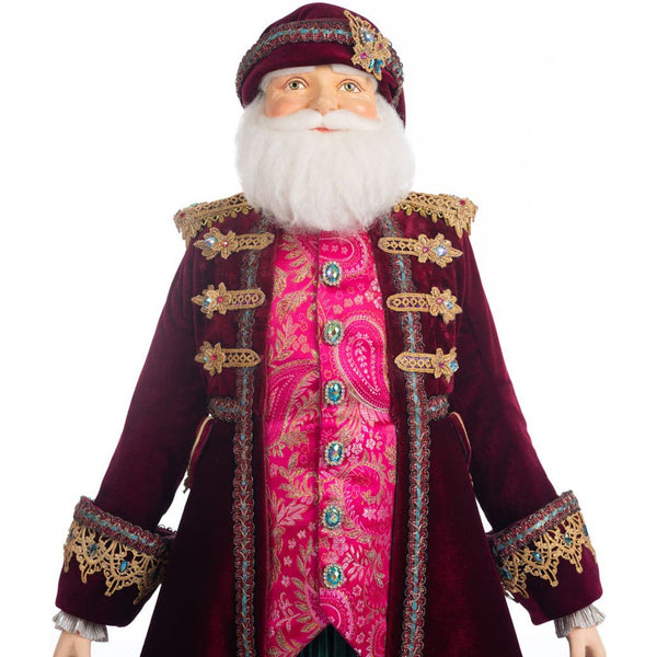 Load image into Gallery viewer, Katherine&#39;s Collection Sugar Plum Santa Doll 32-Inch
