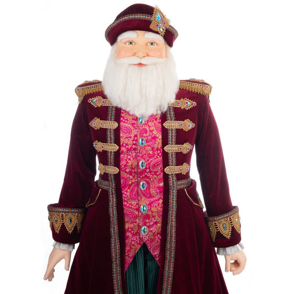 Load image into Gallery viewer, Katherine&#39;s Collection Sugar Plum Santa Life Size Doll
