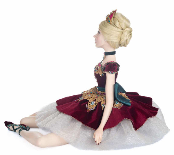 Load image into Gallery viewer, Katherine&#39;s Collection Sugar Plum Ballerina Sitting Doll
